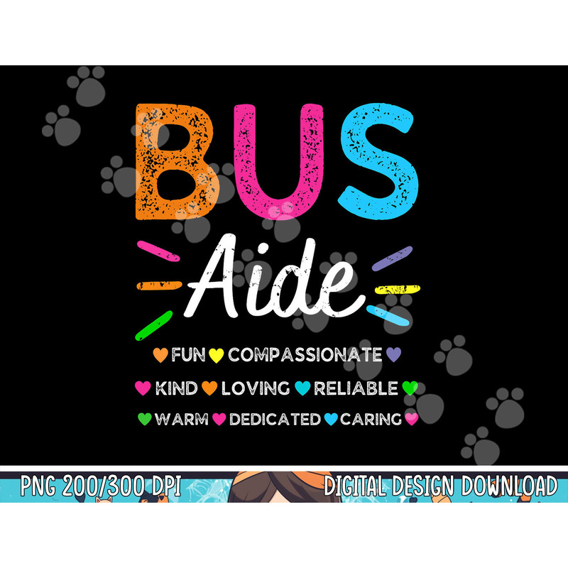 Bus Driver Aide Back to School Matching Group Squad png, sublimation copy.jpg