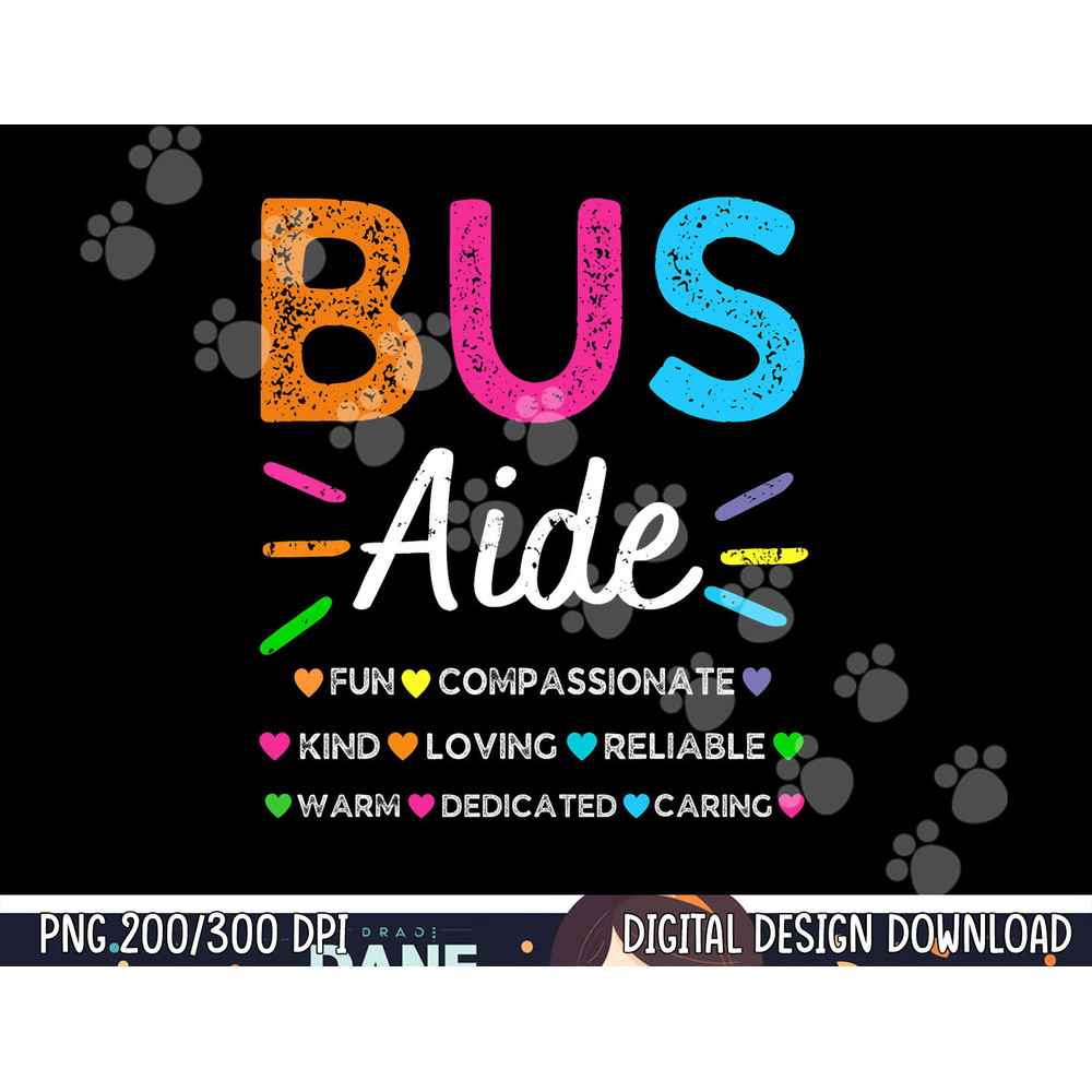 Bus Driver Aide Back to School Matching Group Squad  png, sublimation copy.jpg