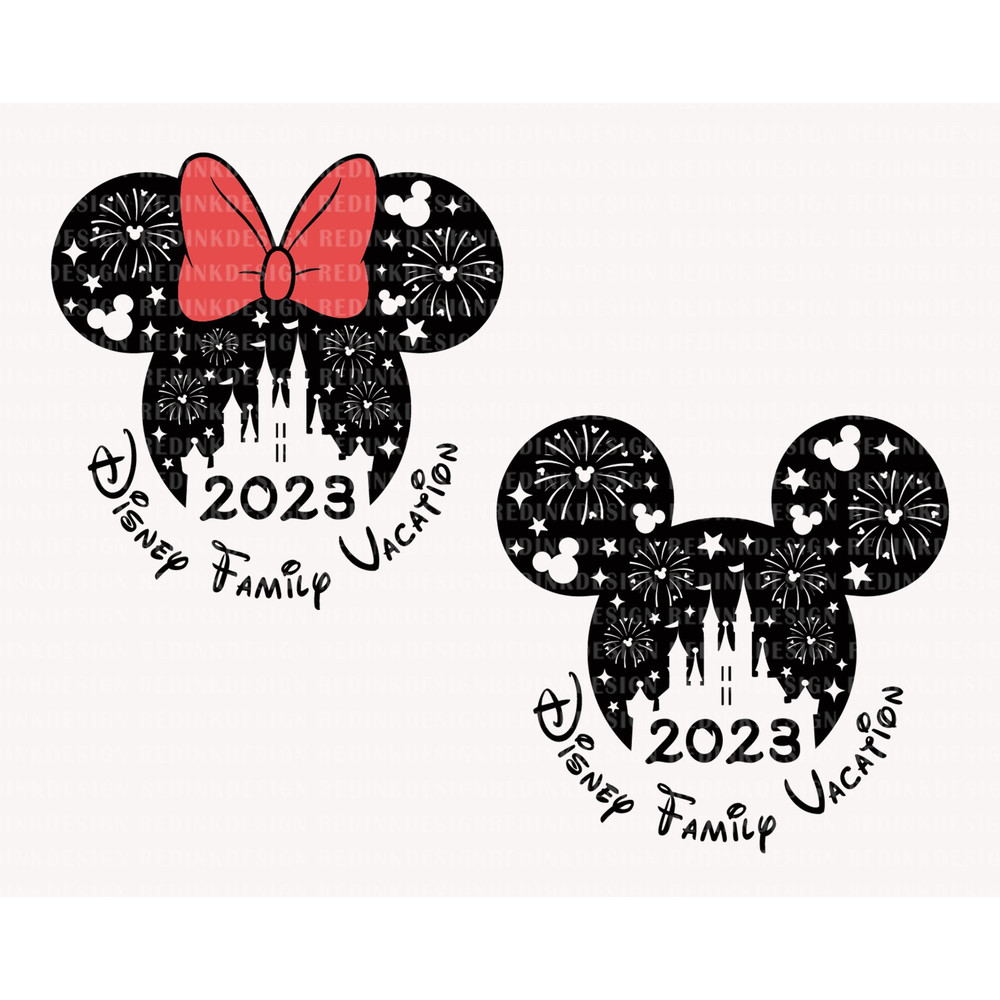 Bundle Family Vacation 2023 Svg, Magical Castle Svg, Vacay Mode Svg, Magical Kingdom Svg, Family Shirt Trip, Mouse Head Svg, Family Trip Svg - 1.jpg
