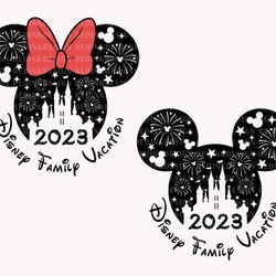 bundle family vacation 2023 svg, magical castle svg, vacay mode svg, magica