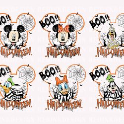 bundle halloween mouse and friends svg, halloween skeleton svg, spooky svg,