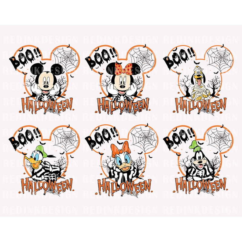 Bundle Halloween Mouse And Friends SVG, Halloween Skeleton Svg, Spooky Svg, Trick Or Treat Svg, Halloween Boo Svg, Spooky Svg Cut File - 1.jpg
