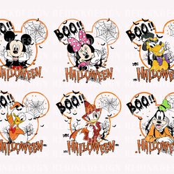 bundle halloween mouse and friends svg, halloween svg, spooky svg, trick or
