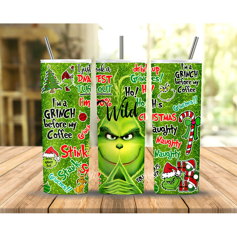Christmas Collage Tumbler Wrap - 20 oz Sublimation Tumbler Wrap PNG Digital File, Funny Christmas Designs, Funny Christmas Sublimation - 1.jpg