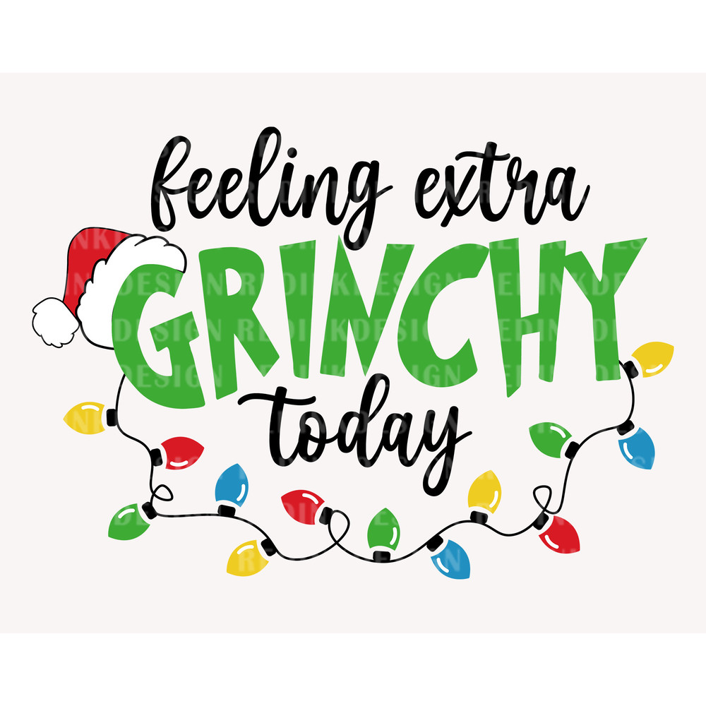 Feeling Extra Today Svg, Santa Hat Svg, Christmas Movie Svg, Xmas Svg, Funny Christmas Svg, Winter Svg, Christmas Shirt, Holiday Season Svg - 1.jpg
