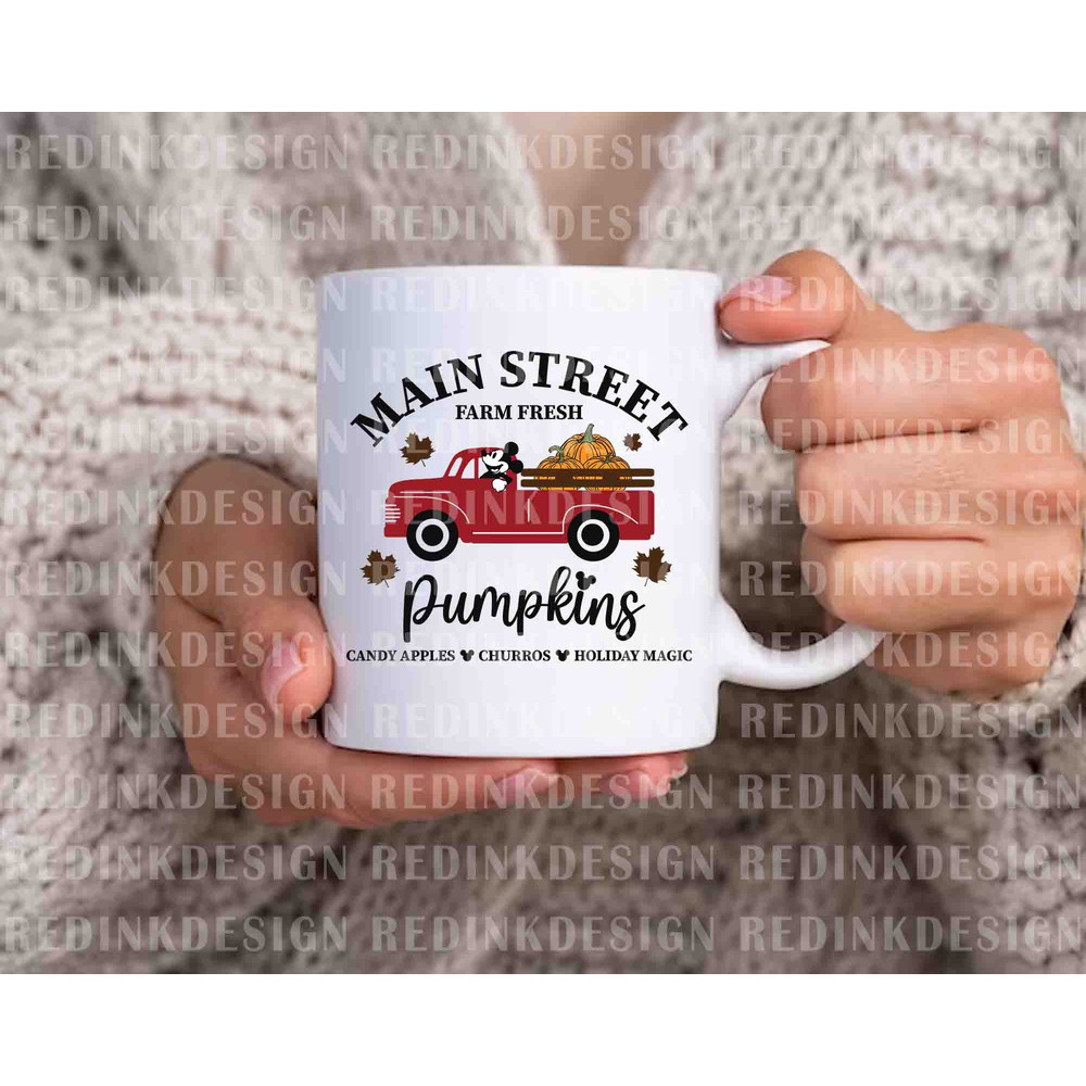 Main Street Farm Fresh Pumpkins SVG, Pumpkin Truck Svg, Happy Halloween Svg, Autumn SVG For Shirt, Cut File Cricut, Fall Silhouette - 2.jpg