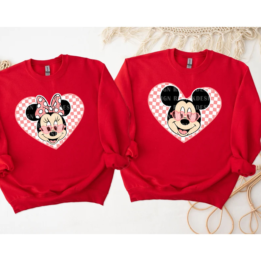 Mouse Love Bundle Svg, Mouse Heart Plaid Svg, Funny Valentine's Day, Valentine's Day, Mouse Valentine Svg, Valentines shirt SVG File - 2.jpg