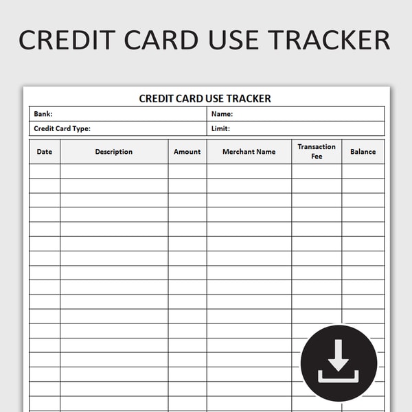 Printable Credit Card Usage Tracker, Expense Monitoring Log, | Inspire Uplift printable-credit-card-usage-tracker-expense-monitoring-log-inspire-uplift