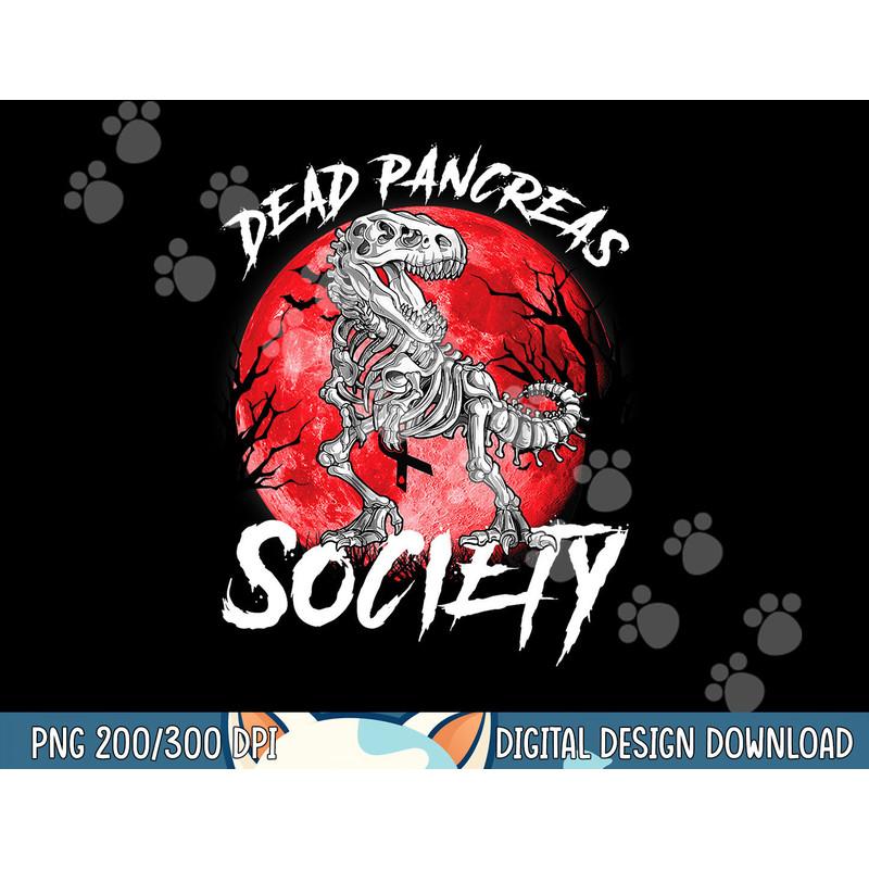 Diabetes Awareness Dead Pancreas Society Halloween Dinosaur png, sublimation copy.jpg