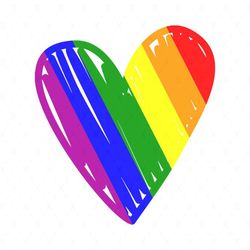 Rainbown Heart Svg, Lgbt Svg, Rainbow Svg, Heart Rainbow Svg, Gay Svg, Lesbian Svg, Love Is Love Svg, Boy Love, Gay Png,