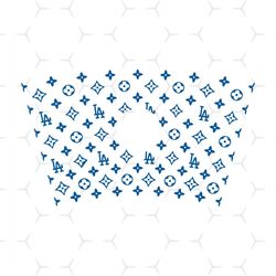 dodgers lv full wrap for starbucks svg, trending svg, la svg, seamless wrap svg, wrap for starbucks, wrap for cup, dodge