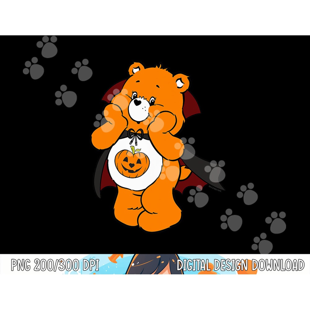 Care Bears Trick-Or-Sweet Bear Vampire Halloween Costume png,sublimation copy.jpg
