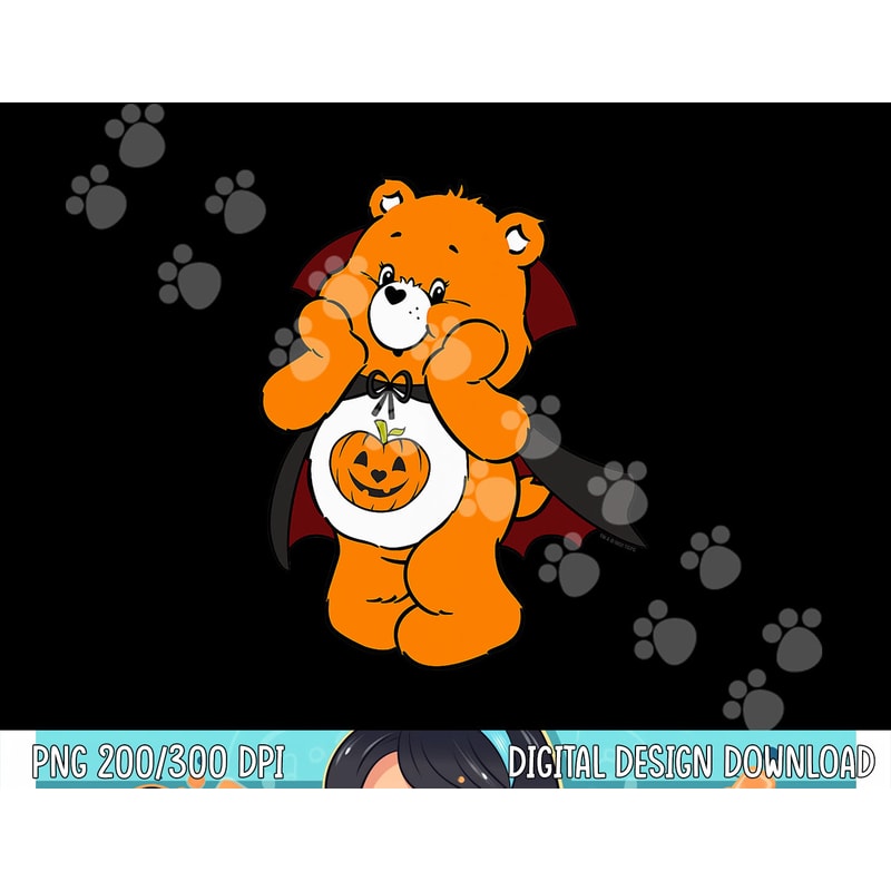 Care Bears Trick-Or-Sweet Bear Vampire Halloween Costume png,sublimation copy.jpg