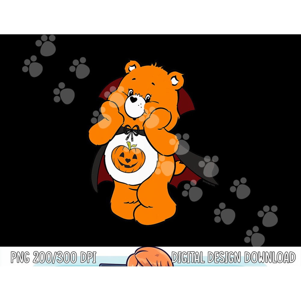Care Bears Trick-Or-Sweet Bear Vampire Halloween Costume png,sublimation copy.jpg