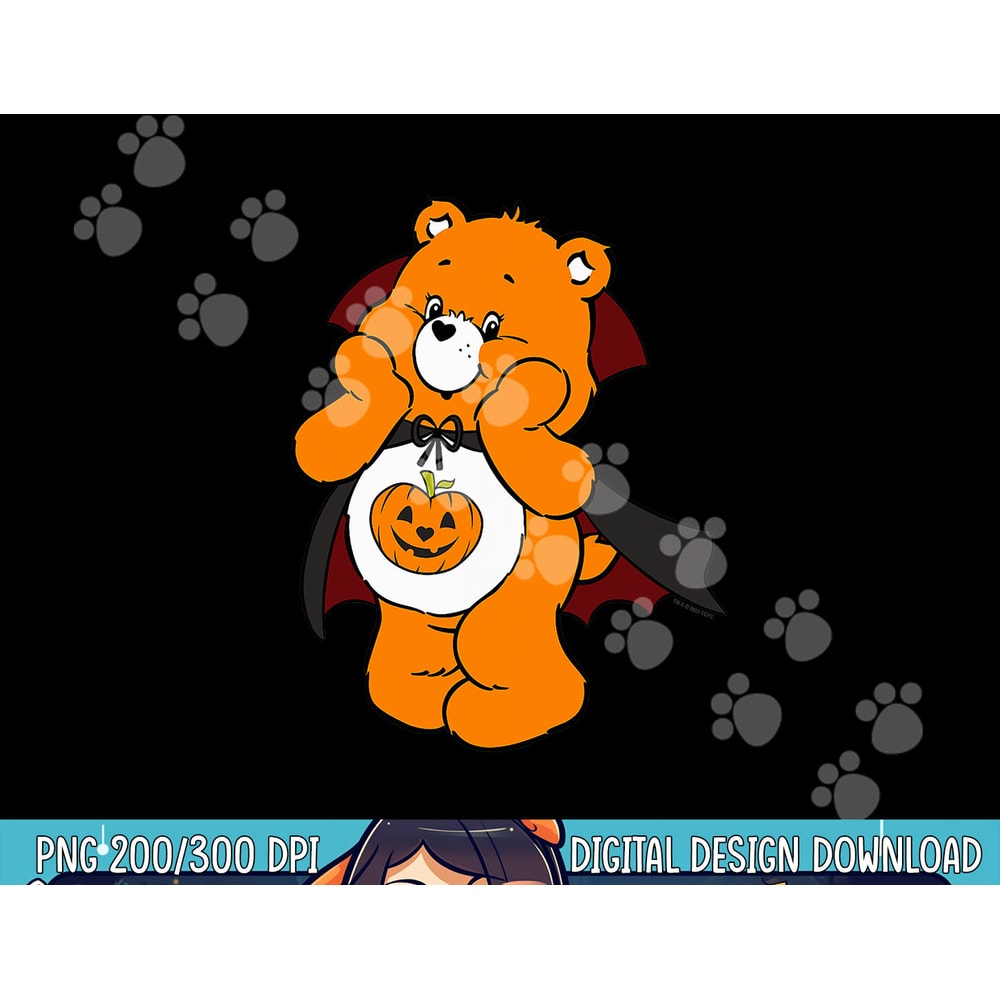 Care Bears Trick-Or-Sweet Bear Vampire Halloween Costume png,sublimation copy.jpg
