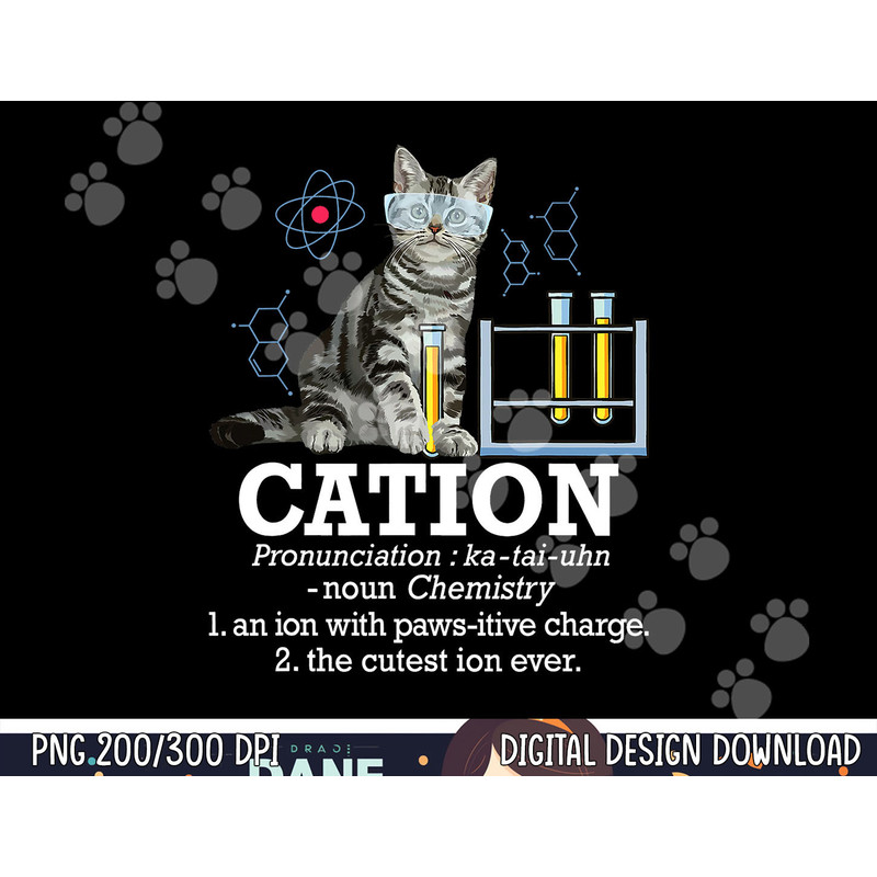 Cation - Funny Chemistry Humor Science Teacher Cat Pun  png, sublimation copy.jpg