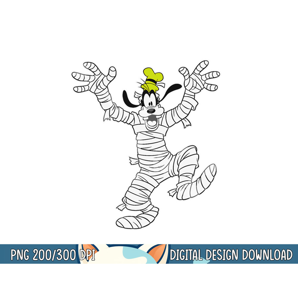 Disney Goofy in Mummy Costume Halloween png, sublimation copy.jpg