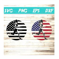 track and field svg for girls