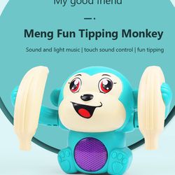 Baby Toys Electric Tumbling Monkey Light Music Puzzle Sound Tipping Monkey Kids Toys Early Educational Toys