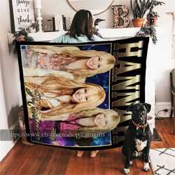Hannah Montana Blanket, Hannah Montana Photo Blanket, Hannah Montana Throw Blanket, Hannah Montana Blanket Collage, Hann