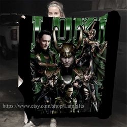 Marvel Loki Blanket, Loki Odinson Photo Blanket, Loki  Laufeyson Throw Blanket, Tom Hiddleston Blanket Collage God of Mi
