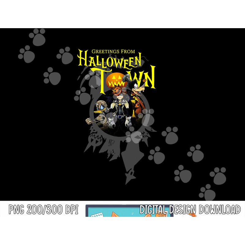 Disney Kingdom Hearts Greetings From Halloween Town png, sublimation copy.jpg