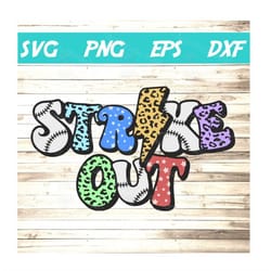 baseball svg, strike out