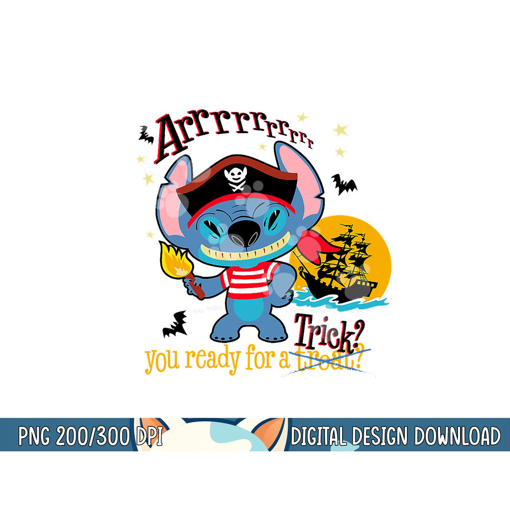 Disney Lilo & Stitch Halloween ARRRRR You Ready For A Trick png, sublimation copy.jpg