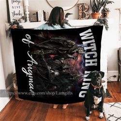 Witch King Blanket, Witch King Photo Blanket, Witch King Lawrence Makoare Throw Blanket, Lawrence Makoare Blanket Collag