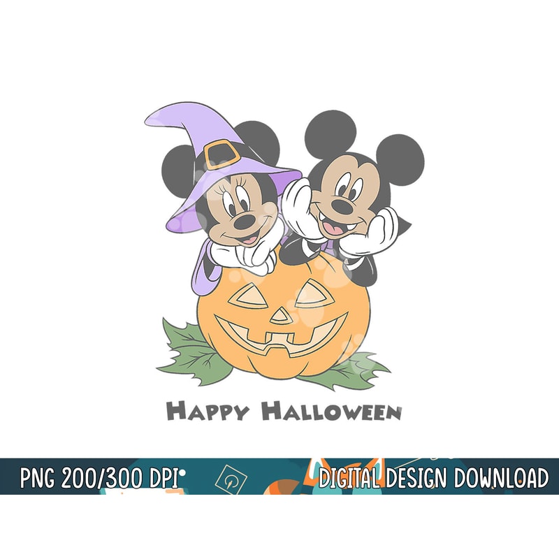 Disney Mickey And Friends Halloween Pumpkin Mickey & Minnie png, sublimation copy.jpg