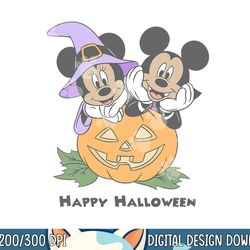 disney mickey and friends halloween pumpkin mickey & minnie png, sublimation copy