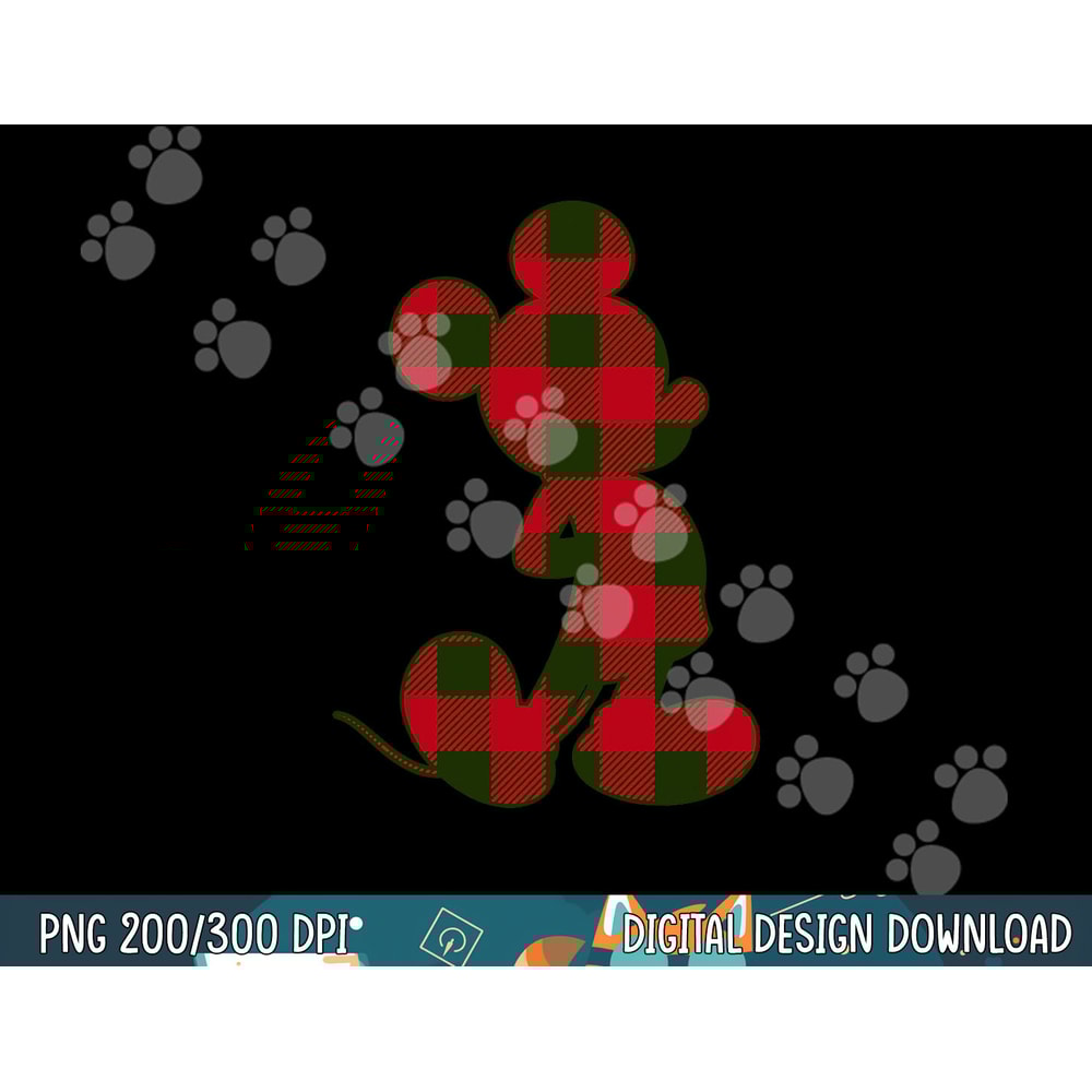 Disney Mickey Mouse Christmas Plaid Silhouette Fill png,sublimation copy.jpg