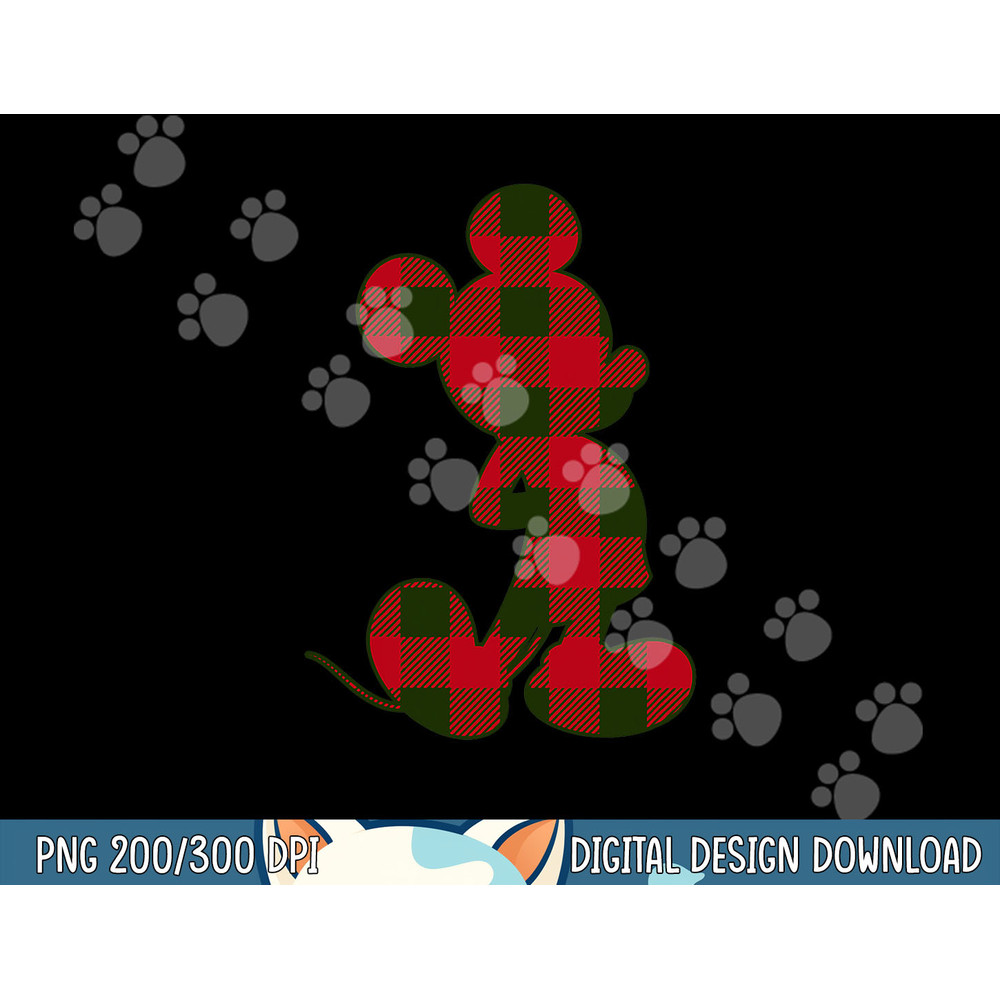 Disney Mickey Mouse Christmas Plaid Silhouette Fill png,sublimation copy.jpg