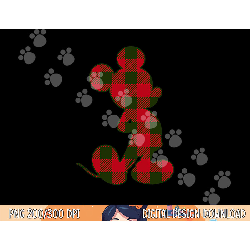 Disney Mickey Mouse Christmas Plaid Silhouette Fill png,sublimation copy.jpg