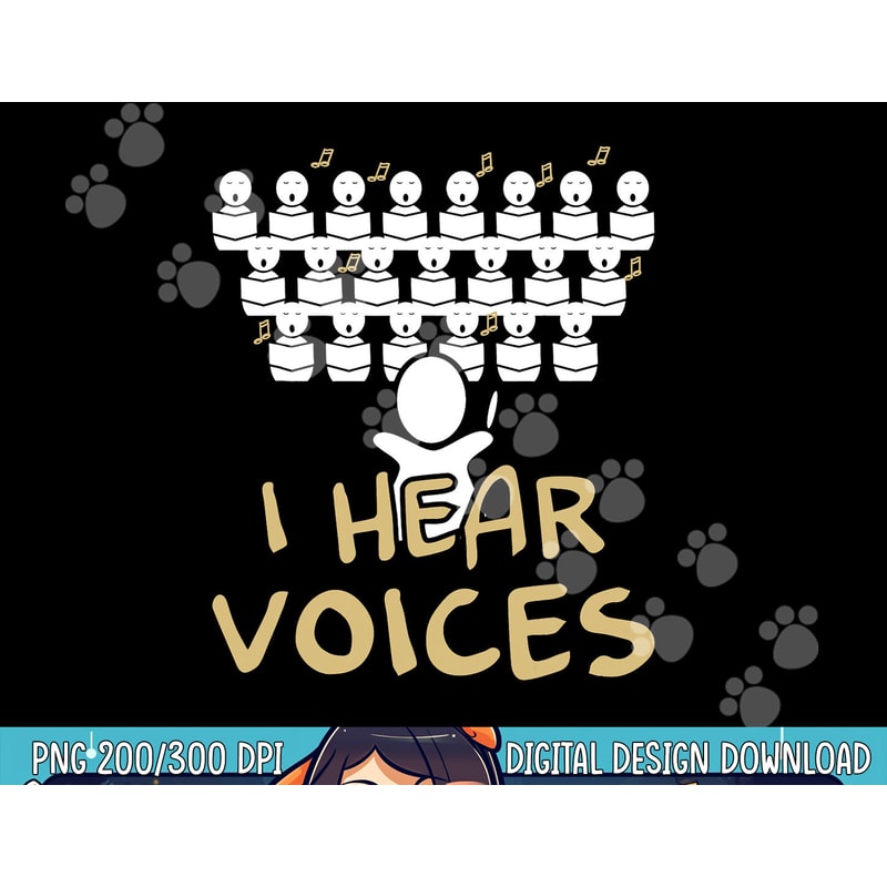Choir Teacher Shirt I Hear Voices Funny Chorister Tee png, sublimation copy.jpg