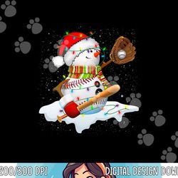 christmas baseball bat snowman santa snowflake youth png, sublimation copy