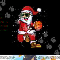 christmas basketball santa playing basketball player kids png, sublimation copy