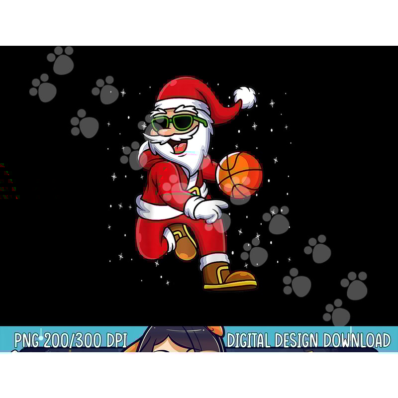 Christmas Basketball Santa Playing Basketball Player Kids png, sublimation copy.jpg
