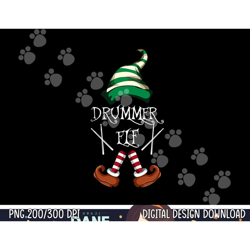 Christmas Drums Music Elf Family Gift Drummer Elf png, sublimation copy.jpg
