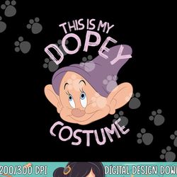 disney snow white this is my dopey costume halloween png, sublimation copy