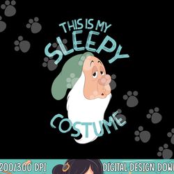 disney snow white this is my sleepy costume halloween png, sublimation copy