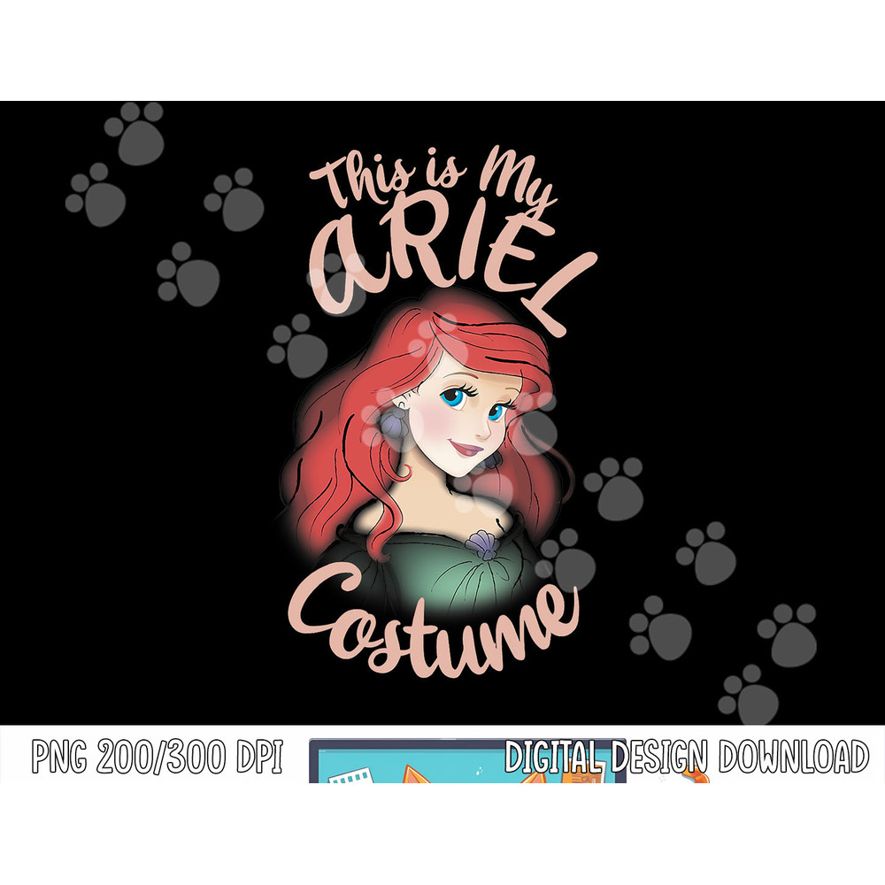 Disney The Little Mermaid Ariel This Is My Costume Halloween png, sublimation copy.jpg