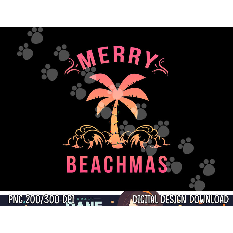Christmas in July - Coastal Beach - Merry Beachmas Palm Tree png, sublimation copy.jpg
