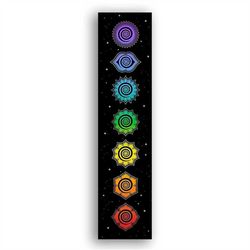 rainbow chakras tapestry buddhism yoga cosmic energy centers meditation tarot tablecloth witchcraft supplies square spir