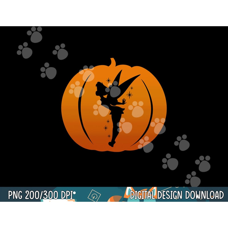 Disney Tinker Bell Silhouette Halloween Pumpkin png, sublimation copy.jpg