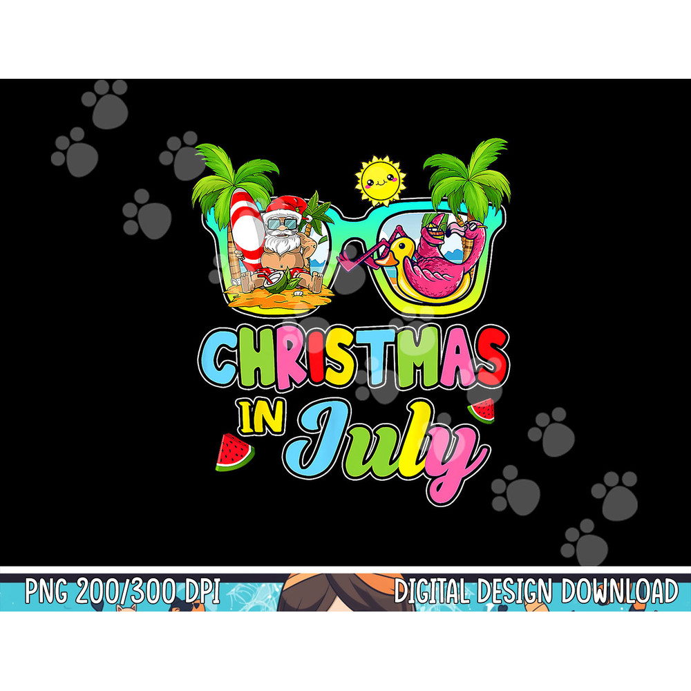 Christmas In July Funny Santa Surfing Summer Beach Vacation png, sublimation copy.jpg
