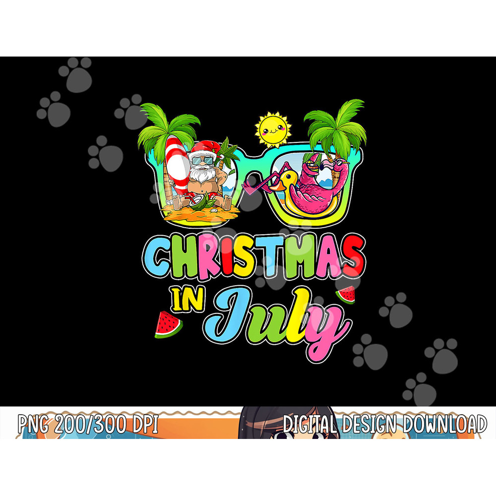 Christmas In July Funny Santa Surfing Summer Beach Vacation png, sublimation copy.jpg