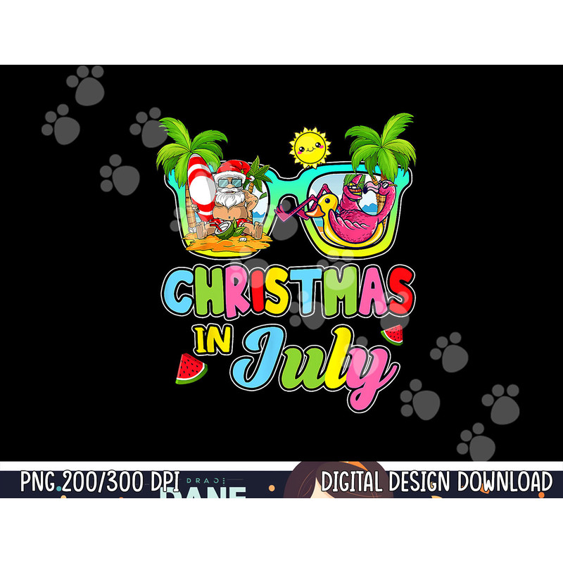 Christmas In July Funny Santa Surfing Summer Beach Vacation png, sublimation copy.jpg