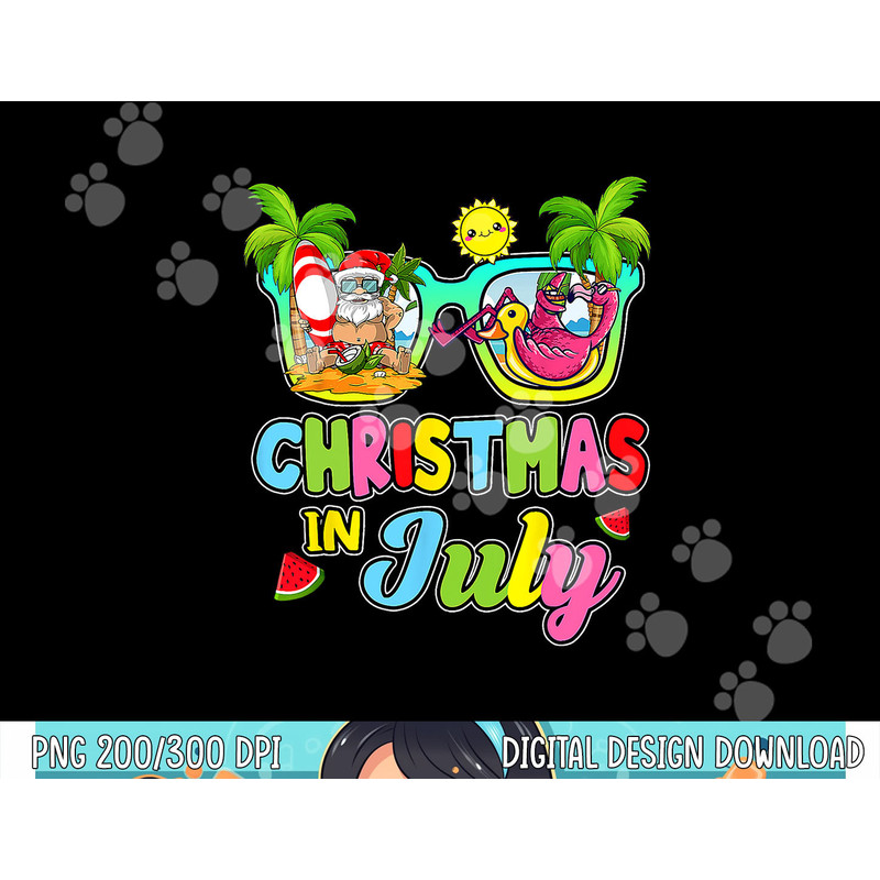 Christmas In July Funny Santa Surfing Summer Beach Vacation png, sublimation copy.jpg