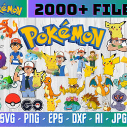 pokemon bundle, pokemon svg, pokemon cricut, pokemon png, pikachu svg, charizard togepi charamander bulbasaur